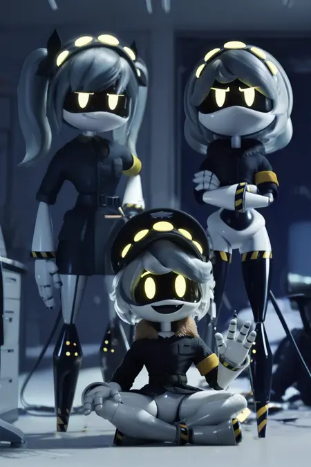 J, V and N - Murder Drones - Illustrious