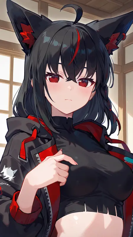 黑上吹雪 & 黑下吸火-虚拟主播(Kurokami Fubuki-Vtuber)