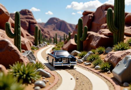 "The Car" Horror Movie Miniature FLUX v1.0