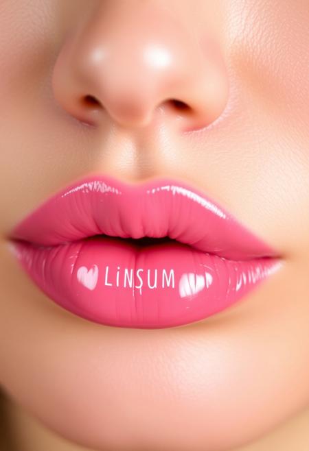 Lips kiss, glossy pink lips. Bimbo pov