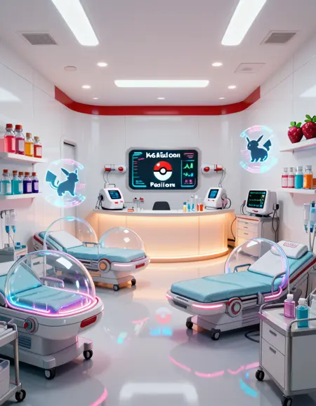 Pokemon Center infirmary pony