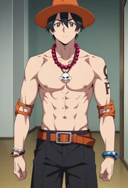 Portgas D. Ace from One Piece (Male Cosplaying ver.)