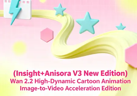 (Insight+Anisora V3 New Edition) Wan 2.2 High-Dynamic Cartoon Animation Image-to-Video Acceleration Edition