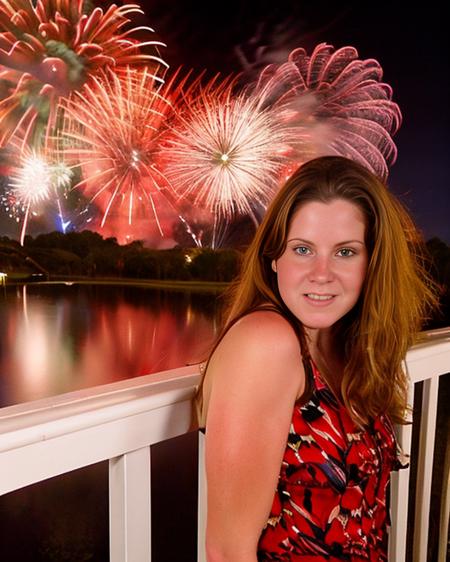 woman watching fireworks at walt disney world, close up <lora:gtm_only_e04_v01:0.95>, best quality, high quality, high-definition, extremely detailed, High detail RAW color photo professional, textured skin, goosebumps, bright eyes