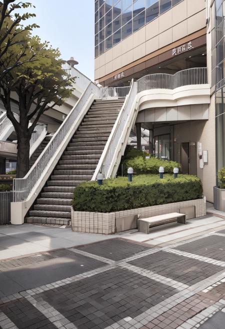 京阪守口市駅前 front of Keihan Moriguchi City Station SDXL SDXL_V1
