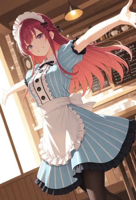 Ouka Makuzawa | Goddess Café Terrace | [NoobAI-XL EPS v1.1]