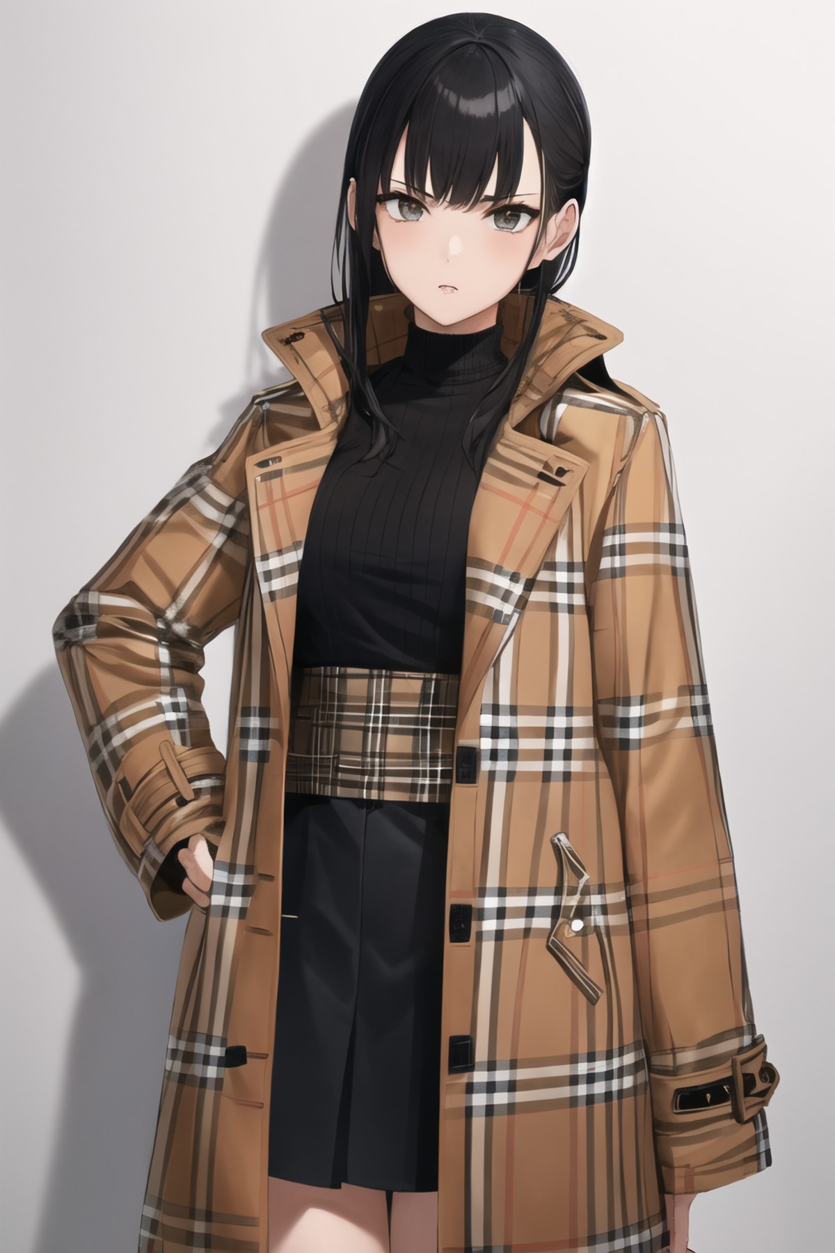 <lora:burberry_v0.6:1>
1girl, burberry plaid, coat,, masterpiece, best quality, highly detailed