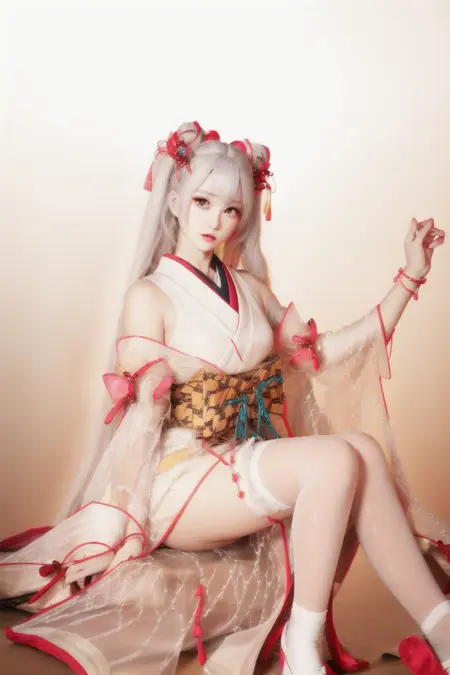 【Realistic & Anime】game-<Onmyoji>-BuZhiHuo - cosplay / 阴阳师- 不知火 cosplay