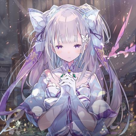 emilia \(re:zero\), <lora:emilya-000030:1>