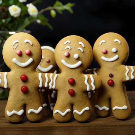 Gingerbread_Man, food, cookie, food focus, no humans, depth of field, moody ambience, spotlight, playing basketball, jumping, Gingerbread_Man, food, cookie, food focus, no humans, multiple girls, group picture, lineup, harem,