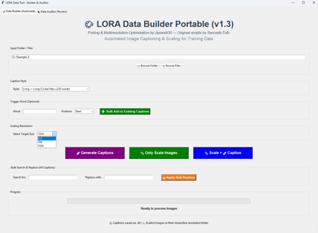 LoRA Data Tool - Multi-Res v1.3 - Multi-Res. Edition