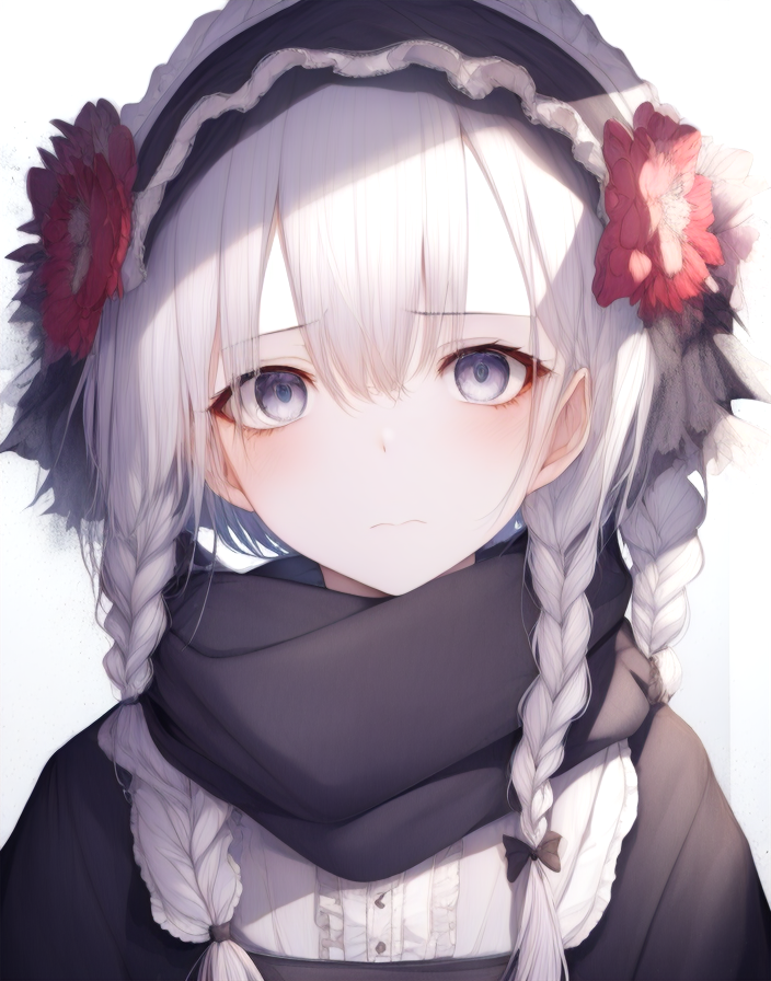 00190-29386473-hito_komoru_style,_eyes_visible_through_hair,_twin_braids,_closed_mouth,_upper_body,_portrait,_maid,_scarf,_solo,_flower,_letter.png