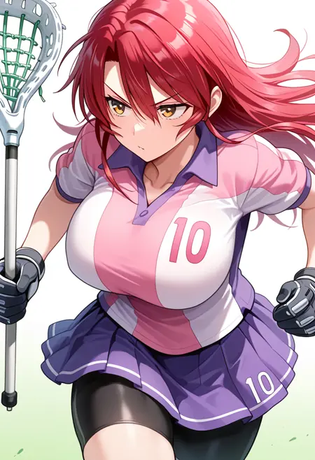 Akagi Aya - 赤城 綾 - Jyoshi Luck! - Girls Lacrosse Club - Joshi Luck! - じょしラク! (by Distance)