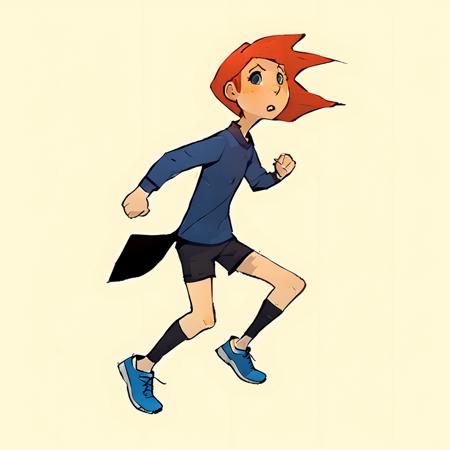 A running girl, <lora:hiziri_pro_3-000045:0.8>,sps,