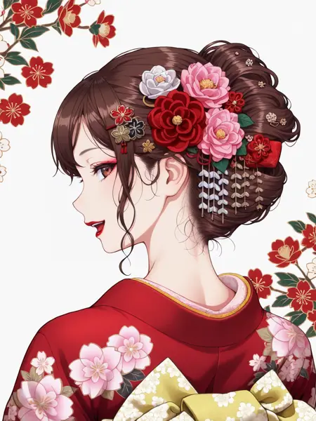 Kanzashi - Japanese Hair Ornament (Illustrious) - by EDG