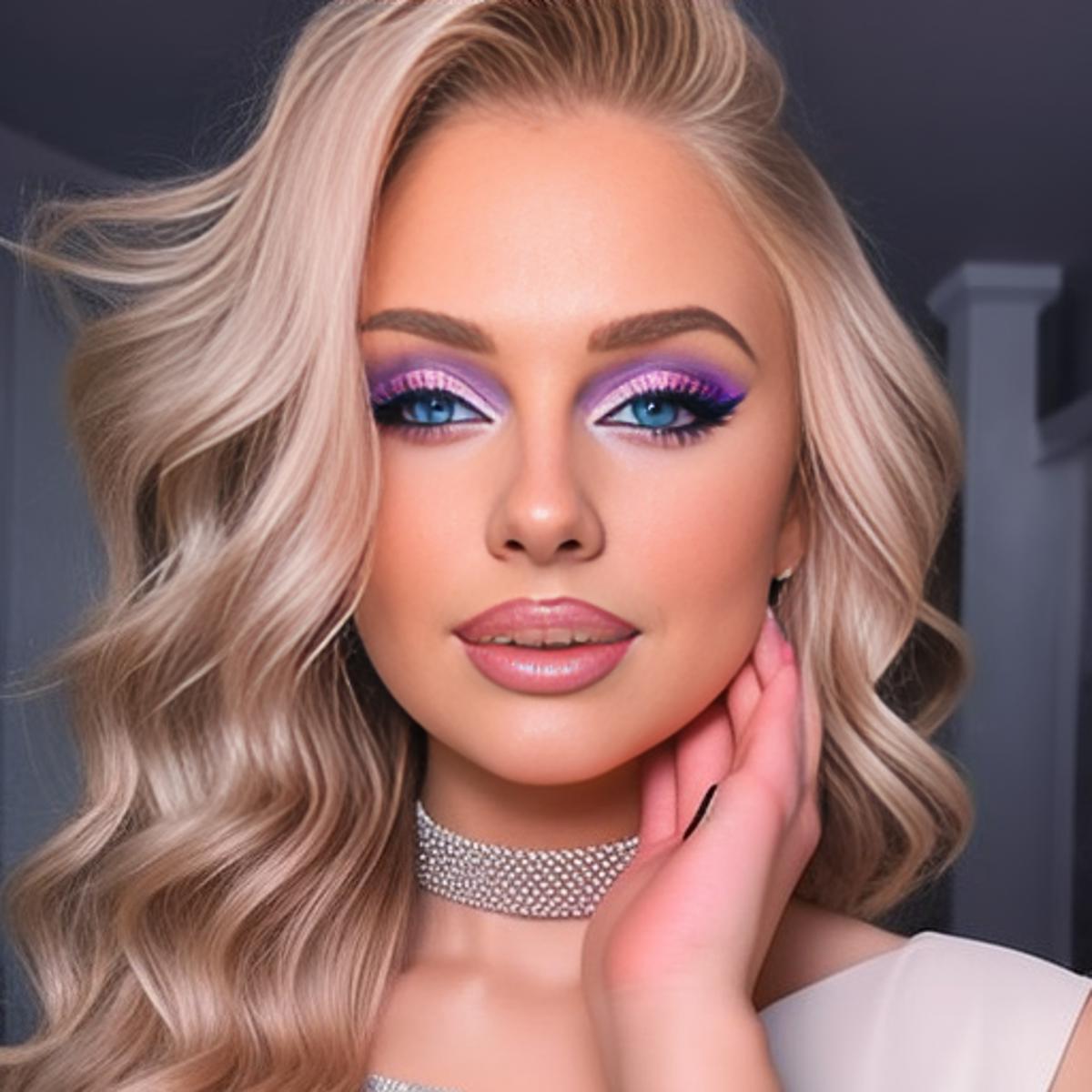 Bimbo makeup look
