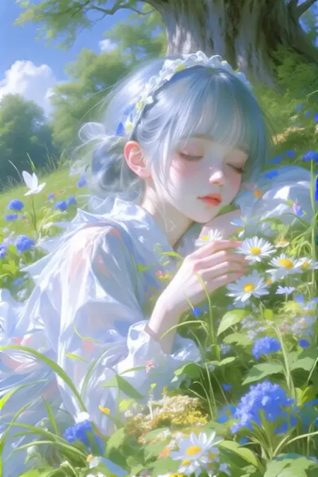 Qwen_Sparkling Flowing Light _ Thick Painting Style Illustration Avatar