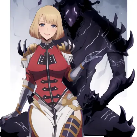 Cha Hae In x Shadow Soldier (Solo Leveling)