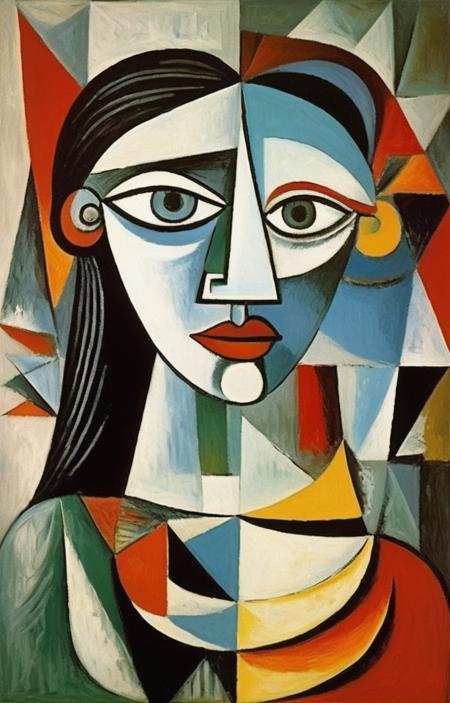 masterpiece,best quality,<lora:tbh296-sdxl:0.8>,illustration,style of Pablo Picasso, portrait of family