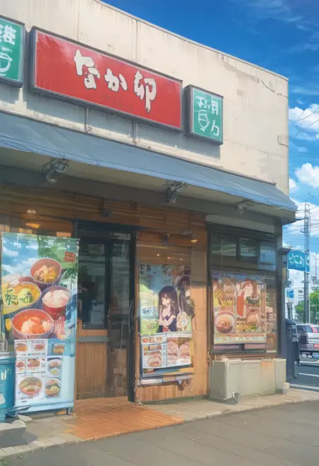 Donburi and Kyoto-style udon N / pony