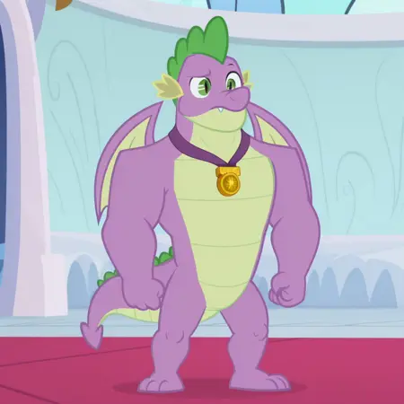 Buff Spike the Dragon  (My Little Pony: Friendship is Magic)