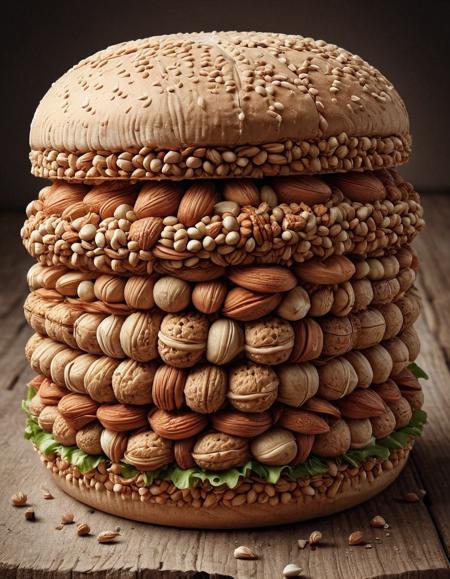 burger nutstylesnut <lora:NutsNutsStyleXL:1>