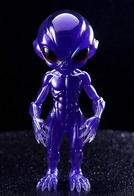 XCYP Art Toy,A Little alien, japanese sofubi EVA Material) Artist Design Piece,Award-Winning Lens,Highly Detailed,Ultra High Resolution,32K UHD,Clear Focus,Best Quality,Masterpiece.,