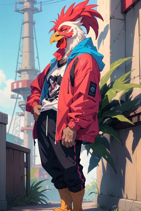 Anthro Chickens LoRA