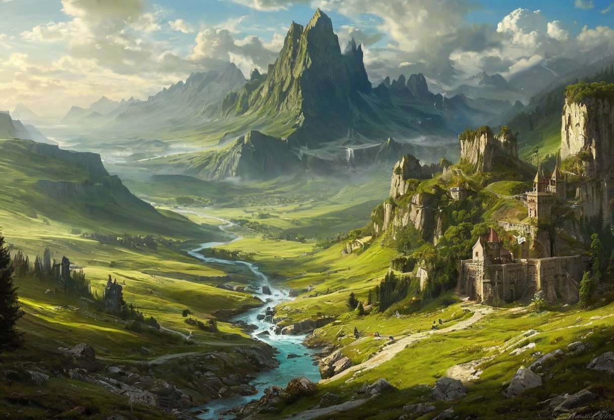 unrealistic, fantasy, landscape