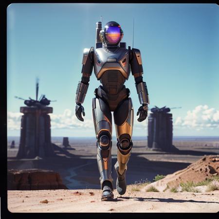 long shot scenic professional photograph of (analog photo, vintage, faded film, film grain, polaroid:1.3), ((A RAW Photograph of a humanoid robot riding on a flying speeder)), (postcard style:1.2) close portrait kodachrome camera transparency film grain, dramatic lighting, (RAW Photo, Best Quality), (Realistic, Photo-realistic:1.3), Best Quality, Masterpiece, An Extremely Delicate and Beautiful, Extremely Detailed, CG, Unity, 8K Wallpaper, Amazing, Finely Detail, Masterpiece, Best Quality, Extremely Detailed CG Unity 8K Wallpaper, Absurdres, Incredibly Absurdres, Huge Filesize, Ultra-detailed, Highres, Extremely Detailed, (Cyborg, Cybernetic Organism, Sci-Fi:1.2), (Extradimensional Background, Planetary Background, Mirrors Background, Reflections Background, Alien Bazar, Hyperpunk, Detailed Background, Atomic Heart, Mad Max, Total Recall, Escape from New York, Starship Troopers, Terminator, Robocop),  <lora:add-detail-xl:1>, (full body view:1.7), RAW candid cinema, 16mm, color graded portra 400 film, remarkable color, ultra realistic, textured skin, remarkable detailed pupils, realistic dull skin noise, visible skin detail, skin fuzz, dry skin, shot with cinematic camera, detailed skin texture, (blush:0.5), (goosebumps:0.5), subsurface scattering, perfect viewpoint, highly detailed, wide-angle lens, hyper realistic, with dramatic sky, polarizing filter, natural lighting, vivid colors, everything in sharp focus, HDR, UHD, 64K, Photorealistic, Hyperrealistic, Hyperdetailed, analog style, soft lighting, subsurface scattering, realistic, heavy shadow, masterpiece, best quality, ultra realistic, 8k, golden ratio, Intricate, High Detail, film photography, soft focus