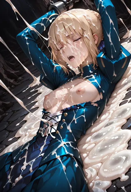 huge cum & cum pool (illustrious, pony)