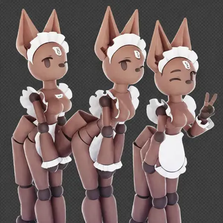 Furry Mannequin Maid