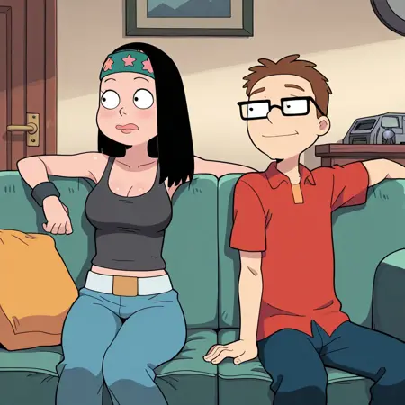 Steve and Haley Smith (American Dad) pony/illust