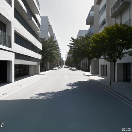 <lora:streetscene:0.9>,street view,high quality,8k,Ultra hd! editorial, rick owens model, white and chrome, iso 400, surrealistic, 8k, full frame, landscape, modern architecture Le Corbusier style, beautiful, lively, wealthy