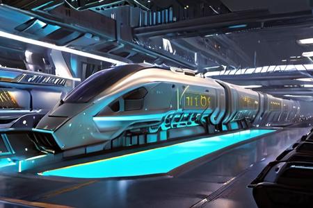 Standing at the futuristic mega station on the platform, there are many little people on the platform, (((Futuristic mega-huge magnetic levitation monorail cruise ship:2)). (((The train consists of 150 carriages:2))), (((each carriage has four floors and a height of 10 meters:2))), (((On the roof of the carriage there is a glass upper deck with a park, garden and swimming pool:2))). ((The length of each car is 120 meters:2)). The train stands in front of a huge station. many people, Train view: sleek futuristic high speed design, emits neon blue light, realistic, sharp focus and high octane sci-fi style, super detailed, realistic, sharp, high octane,,,,,,, <lora:NeoFuturisticTechXL:0.8>, , , , , , , sci-fi. futuristic dark blue and gold, stylized rococo style, high speed train 8K, sharp focus, (((hi-tech))), full sci-fi review,,,,,,, <lora:insanobot:0.3>, , , , , , ,,,,,,, <lora:steampunkai:0.5>, , , , , , ,,,,,,, <lora:neowrsk_v2:0.3>, , , , , , ,,,,,,, <lora:NeoFuturisticTech-20:0.3>, , , , , , ,,,,,,, <lora:Metalheart:0.3>, , , , , , ,,,,,,, <lora:cbpkv5:0.2>, , , , , , ,,,,,,, <lora:LunarPunkAI:0.2 >, , , , , , , Epic Realism, Hyper Detail, Maximum Detail, Epic Realistic, Award Winning, Beautiful, Cinematic, Ultra Realistic, Realistic, Intricate Detail, Detailed, Masterpiece, Photorealistic, Science Fiction, Panorama, Landscape, Midjourney, Night Time, Professional, Photo, RAW, Technical Illustration, Futurism, Photorealism, (foggy background, epic realistic, Rutkowski, HDR, intricate details, hyper detail, cinematic, rim light, muted colors:1.2),,,,,, <lora:AetherPunkAIv2:0.8>, , , , , , aetherpunkai,,,,, <lora:ED209-1024:0.8>, , , , , ED209-1024,,,, <lora:Our_future_XL:0.8>, , , , Post apocalyptic , Android , Robot , Futuristic image , Cyberpunk city, Utopia, Cyborg, futuristic