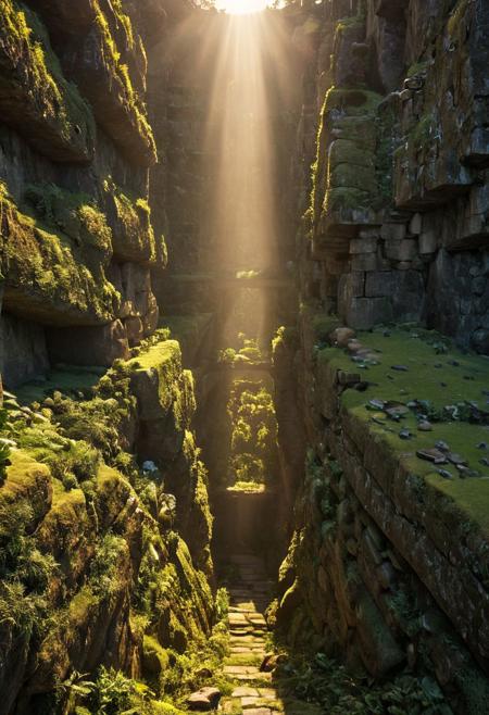 (Ancient megalithic civilization, Azka Lines, on Easter Island:1.5), (The colonial city of the future, in the mist-filled Grand Canyon, on an unknown Earth-like planet, 2 moon on sky, Spaceship flight connects colonies, waterfulls:1.3), (Machu Picchu, a mountain settlement, incredibly spectacular:1.2), (Mario Botta:1.3), (avant-garde, future, reality, science fiction, photorealistic), (modern architecture:1.2), White limestone with black granite, fountain, waterfall, landmark, square, path, narrow street,
(Large Files, Ultra Realistic, 8K, 16k, FHD, HD, VFX, Perfect, Photography, composition, Architecture Sales Photography, Architecture Competition, Ultra High Resolution, Cinematography, High Resolution Image:1.1), (dramatic lighting, direct sunlight, ray tracing, clear shadow:1.2),  (real landscape:1.1), (blurred background:1.0), (urban background, more_details) ,
great lighting, clear, extremely detailed, tunnel