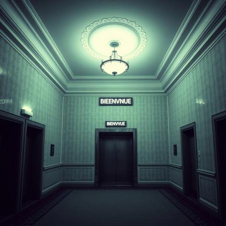 L’Hôtel Sans Fin
Le hall d’entrée est… trop grand. Beaucoup trop grand. Son plafond disparaît dans une obscurité floue, où de faibles lampes projettent une lumière jaunâtre et insuffisante. Le comptoir d’accueil est vide. Il a peut-être toujours été vide. Derrière, un panneau lumineux clignote lentement : "BIENVENUE". Mais il n’y a pas de nom d’hôtel. Juste ce mot, en boucle.
Le tapis sous tes pieds est épais, mais poussiéreux, comme si personne n’avait marché ici depuis une éternité. L’air sent le renfermé, mêlé à un parfum indéfinissable qui flotte sans source visible.
À ta gauche, un ascenseur. L’écran digital affiche des étages qui n’ont aucun sens : -3, 0, 2, 14, 99, B… Il monte et descend au hasard. Les portes s’ouvrent une fraction de seconde, révélant un intérieur sombre et étrangement profond, puis se referment brusquement.
Un couloir s’étire devant toi. Ses murs sont couverts de papier peint à motifs floraux défraîchis. Les lumières, espacées irrégulièrement, laissent des zones entières plongées dans l’ombre. Les numéros des chambres sont aléatoires : 104, 617, 3, A, puis plus rien. Certaines portes sont entrouvertes, laissant entrevoir des chambres identiques… ou presque.
Un lit défait, une télévision allumée sur une chaîne qui n’existe pas, diffusant un écran de neige ponctué de murmures incompréhensibles.
Puis, un bruit. Un raclement, loin derrière toi. Comme si quelque chose venait d’ouvrir une porte.
Une chose est sûre : tu es seul.