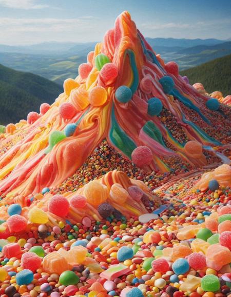 candy mountain  <lora:Candy World Morph:1>