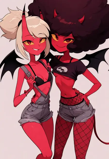 Apple&Coco - Helluva Boss (Verosika Crew) IL&NoobAI | Shrekman Hellaverse Loras