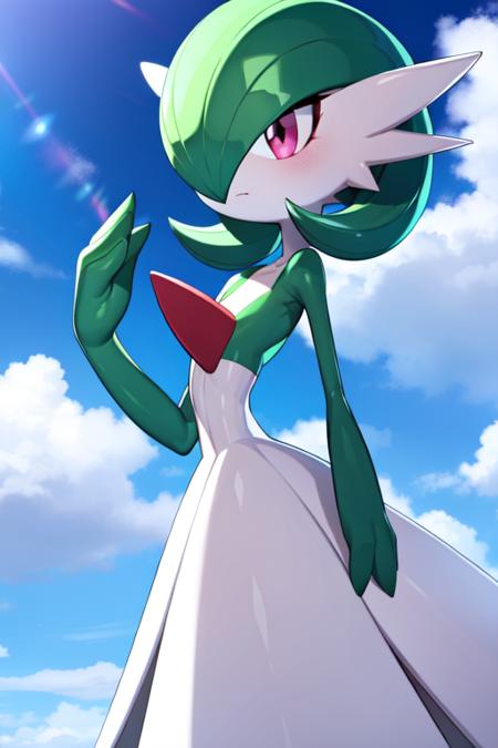 masterpiece, best_quality, 1girl, solo, gardevoir, pokemon \(creature\), <lora:gardevoir_v1:0.8>