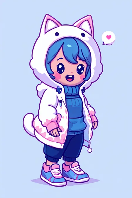 Pika's Cute Stickers [LoRA]