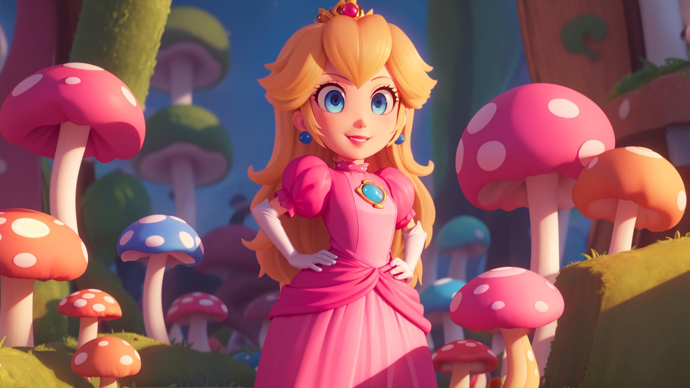 princess peach - The Super Mario Bros. Movie - movie like image by marusame