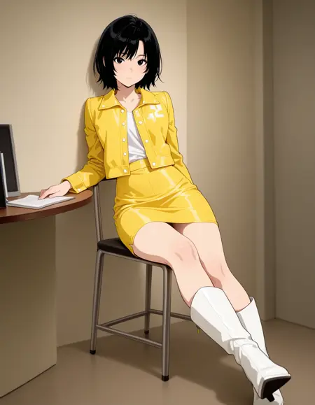 Clothing: Yellow jacket