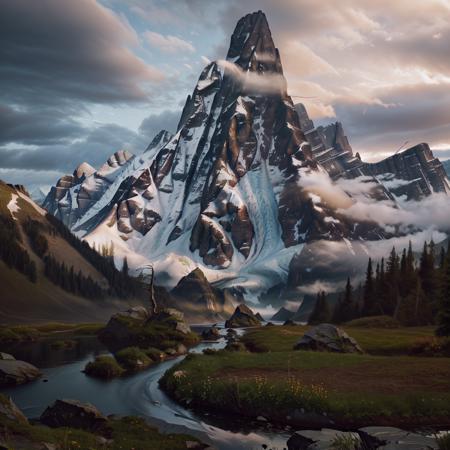 ethereal, inspiration, muse, ethereal inspiration,  <lora:quiron_LegendaryLandscapes_v1_Lora:1> landscapesquiron, legendary landscapes by quiron, landscape, sky, tree, mountain, scenery, hdr, 4k, 8k, realistic, best quality, art piece, masterpiece