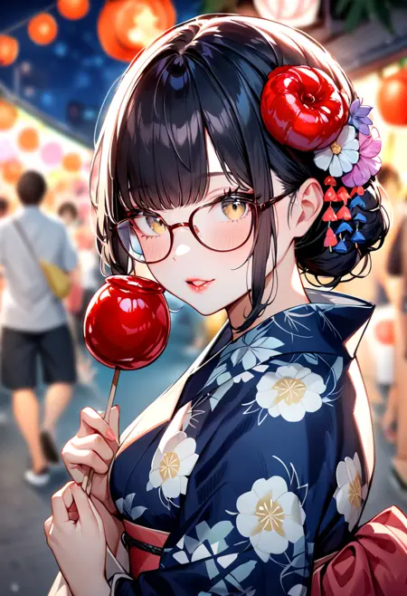 りんご飴 candy apple SDXL