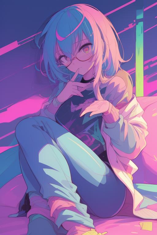 PE Neon Pastel Anime image by Proompt_Engineer