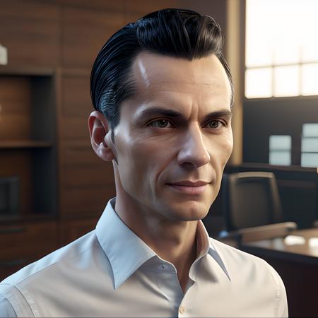Male, 32, very skinny Italian, Charming, white shirt, bank teller, arrmband, shirt garters, Slicked-Back Hair, Black hair
complex 3d render ultra detailed photo of face, beautiful studio soft light, rim light, vibrant details, hyper realistic, anatomical, facial muscles, ((bank background)), octane render, Wild West ,<lora:more_details:0.4>