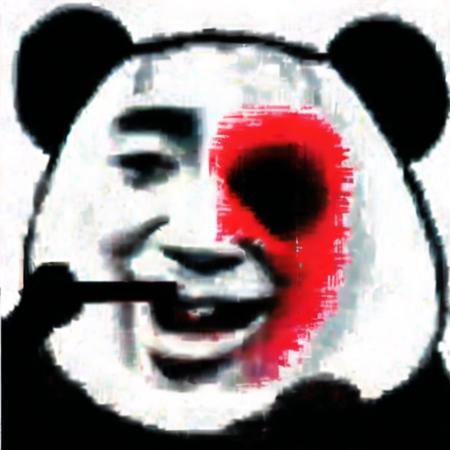 panda,  white background, (Nose bleeds:1)ï¼<lora:panda_emoji1.5v1:1>