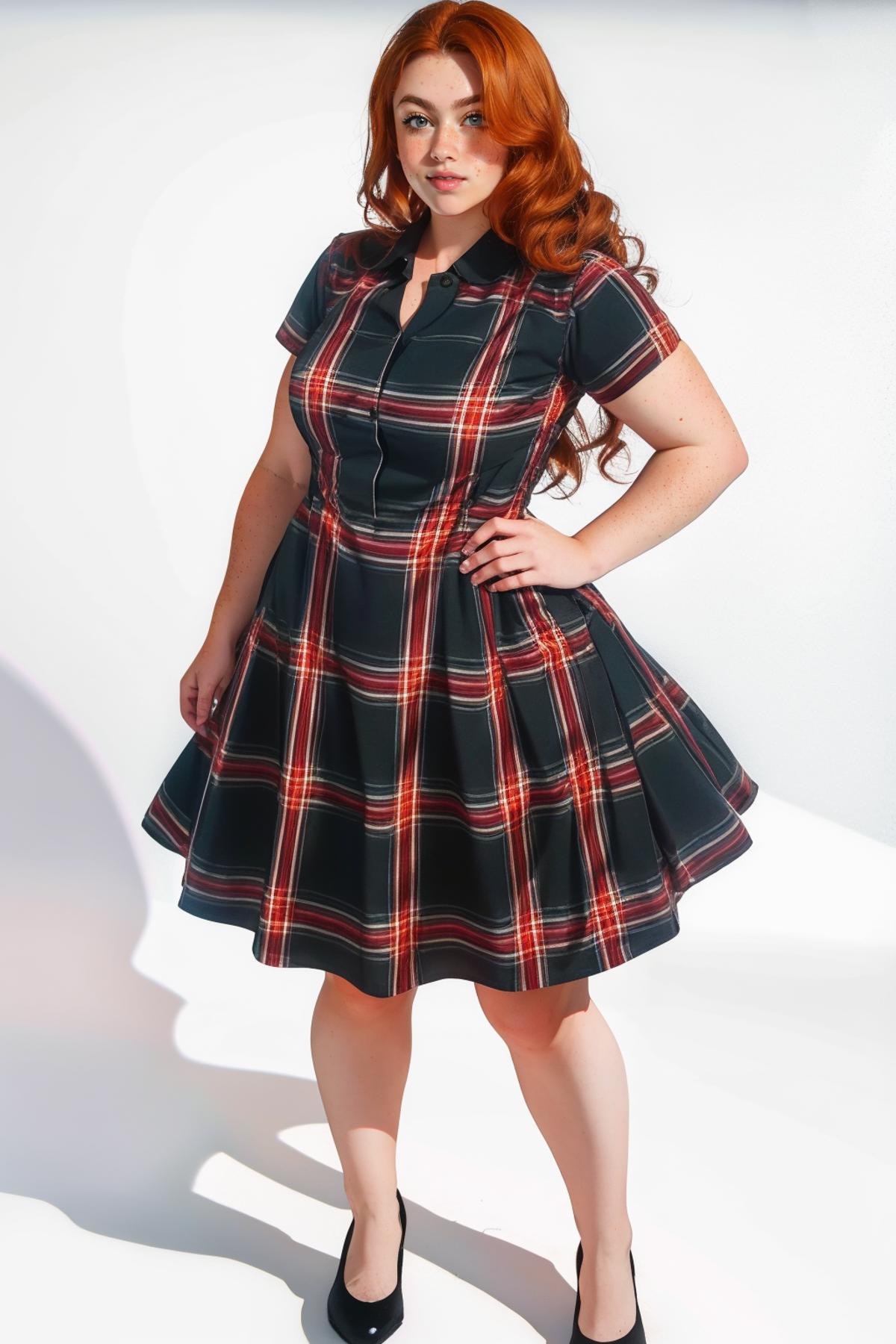 Short Collared Plaid Dress image by freckledvixon