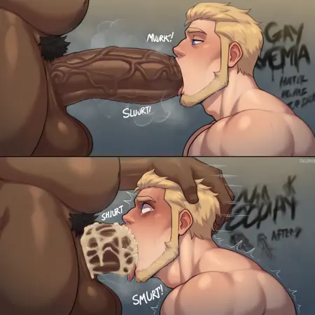 Before and After (Deepthroat Fellatio)